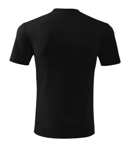 Unisex környakas póló, fekete, 160 g/m² (10101)