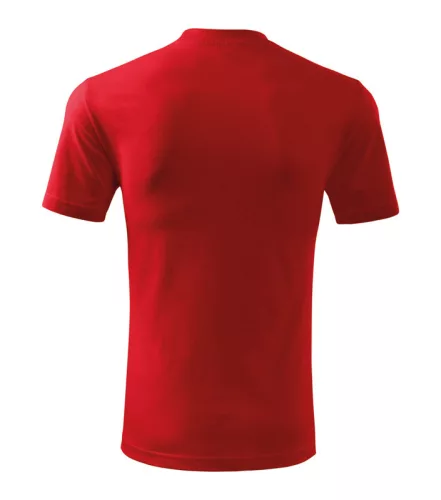 Unisex környakas póló, piros, 160 g/m² (10107)