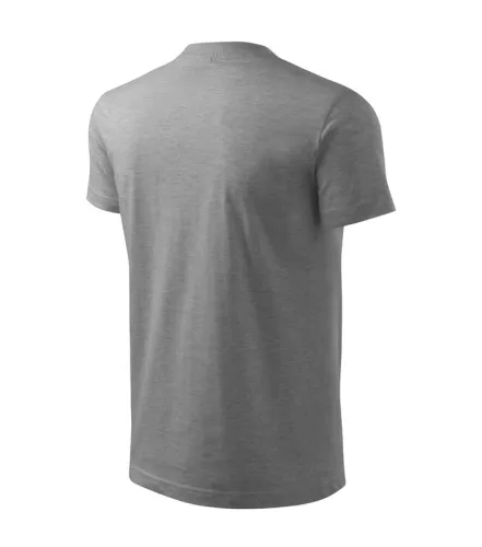Unisex környakas póló, sötétszürke melírozott, 160 g/m² (10112)