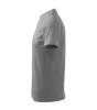 Unisex környakas póló, sötétszürke melírozott, 160 g/m² (10112)