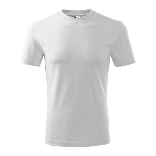 Unisex környakas póló, fehér, 200 g/m2 (11000)