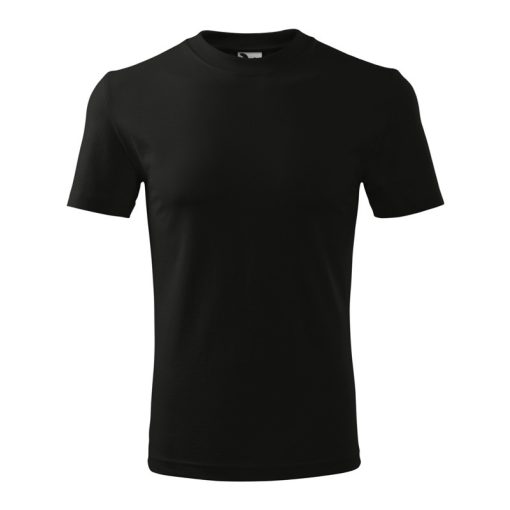 Unisex környakas póló, fekete, 200 g/m2 (11001)