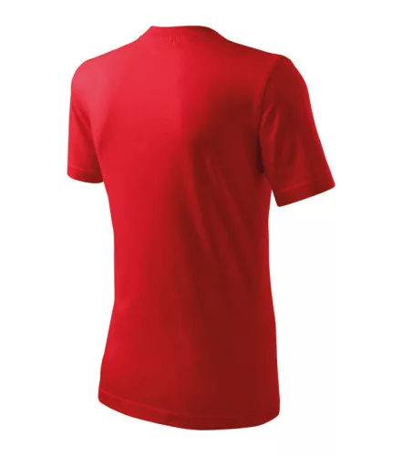 Unisex környakas póló, piros, 200 g/m² (11007)
