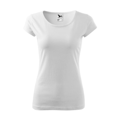 Női rövid ujjú póló, fehér, 150 g/m2 (12200)