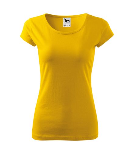 Női rövid ujjú póló, sárga, 150 g/m2 (12204)