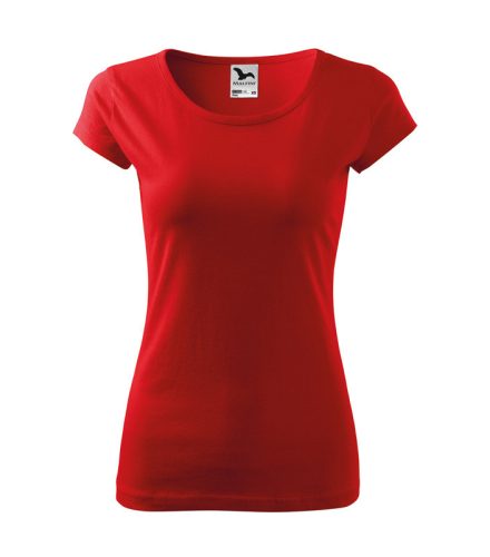 Női rövid ujjú póló, piros, 150 g/m2 (12207)
