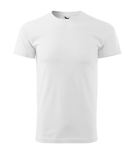 Férfi környakas póló, fehér, 160 g/m² (12900)
