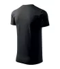 Férfi környakas póló, fekete, 160 g/m² (12901)