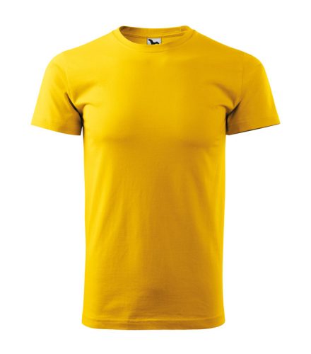 Férfi környakas póló, sárga, 160 g/m² (12904)