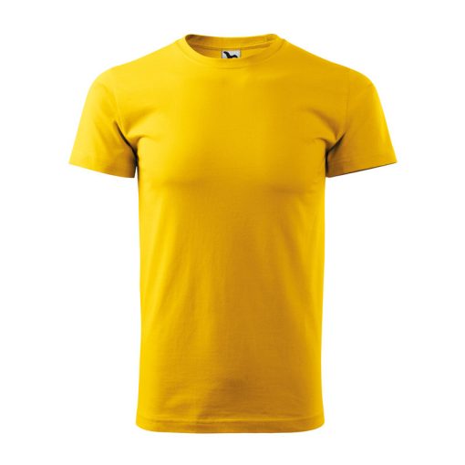 Férfi környakas póló, sárga, 160 g/m2 (12904)
