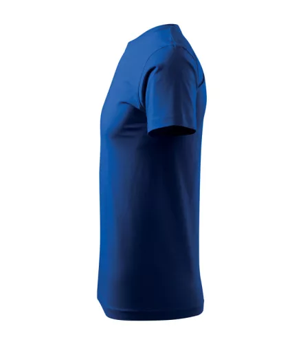 Férfi környakas póló, királykék, 160 g/m² (12905)