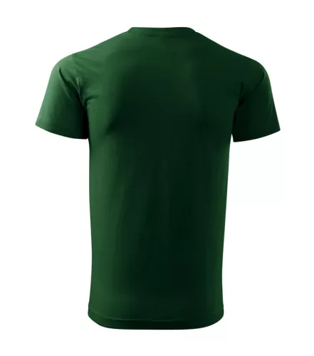 Férfi környakas póló, üvegzöld, 160 g/m² (12906)