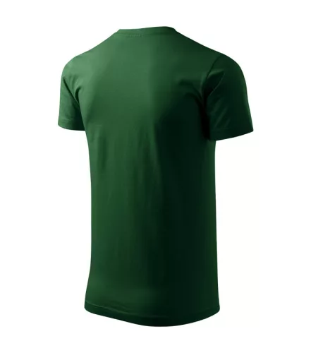 Férfi környakas póló, üvegzöld, 160 g/m² (12906)