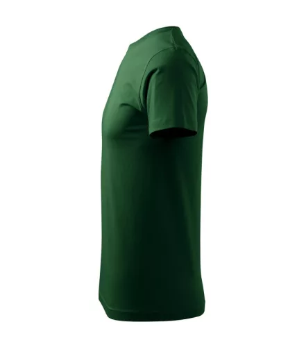Férfi környakas póló, üvegzöld, 160 g/m² (12906)