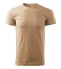 Férfi környakas póló, homok, 160 g/m² (12908)