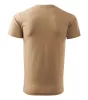 Férfi környakas póló, homok, 160 g/m² (12908)
