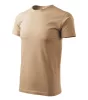 Férfi környakas póló, homok, 160 g/m² (12908)