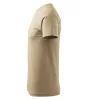 Férfi környakas póló, homok, 160 g/m² (12908)