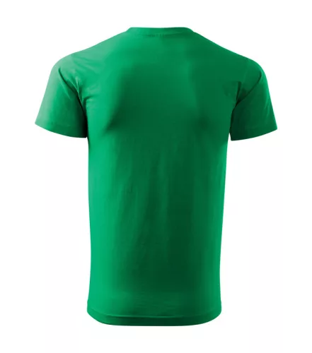 Férfi környakas póló, fűzöld, 160 g/m² (12916)