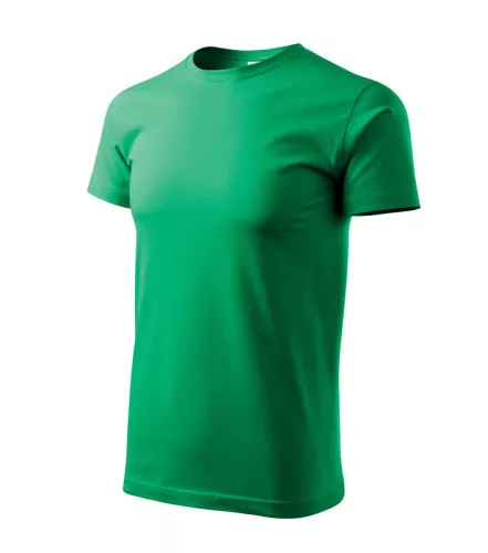 Férfi környakas póló, fűzöld, 160 g/m² (12916)