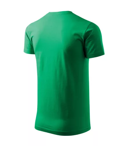Férfi környakas póló, fűzöld, 160 g/m² (12916)