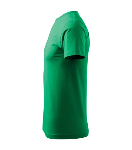 Férfi környakas póló, fűzöld, 160 g/m² (12916)