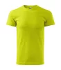 Férfi környakas póló, lime, 160 g/m² (12962)