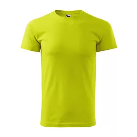 Férfi környakas póló, lime, 160 g/m² (12962)
