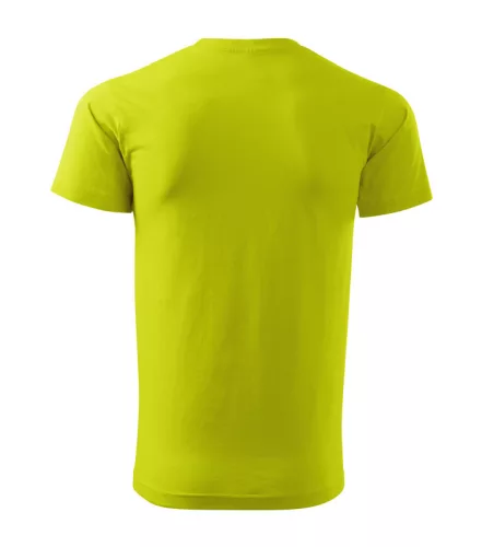 Férfi környakas póló, lime, 160 g/m² (12962)