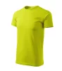 Férfi környakas póló, lime, 160 g/m² (12962)