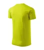 Férfi környakas póló, lime, 160 g/m² (12962)