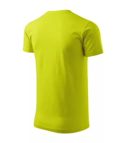 Férfi környakas póló, lime, 160 g/m² (12962)