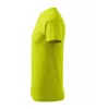 Férfi környakas póló, lime, 160 g/m² (12962)