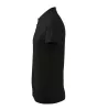 Férfi galléros póló, fekete, 180 g/m² (20201)