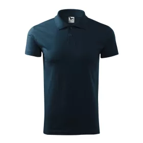 Férfi galléros póló, tengerészkék, 180 g/m² (20202)