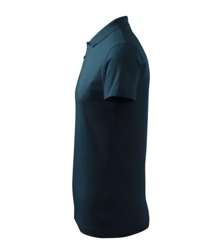 Férfi galléros póló, tengerészkék, 180 g/m² (20202)