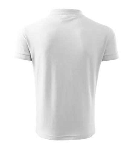 Férfi galléros pique póló, fehér, 200 g/m² (20300)
