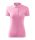 Női galléros pique póló, rózsaszín, 200 g/m2 (21030)