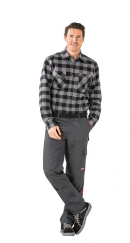 Highline derekasnadrág, sötétszürke-fekete-piros (2322)