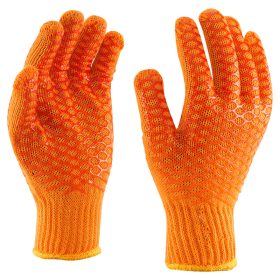 Csúszásgátló rácsmintás cérnakesztyű (7275)