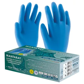   Egyszerhasználatos ESD védett tisztatéri vizsgálókesztyű (MANTARAY)