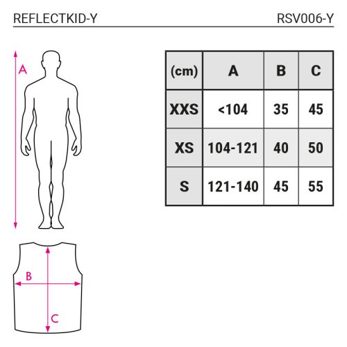 Megkülönböztető mellény gyermekeknek (REFLECTKID-Y)