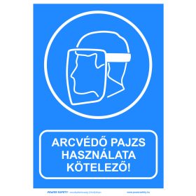 Arcvédő pajzs használata kötelező!