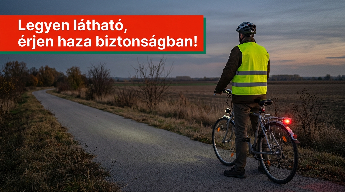 Mikor kell láthatósági mellény kerékpáron? A pontos szabály