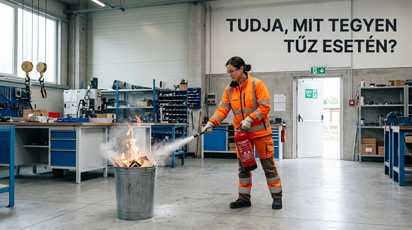 Tűzoltó készülék használata: lépések és típusválasztás