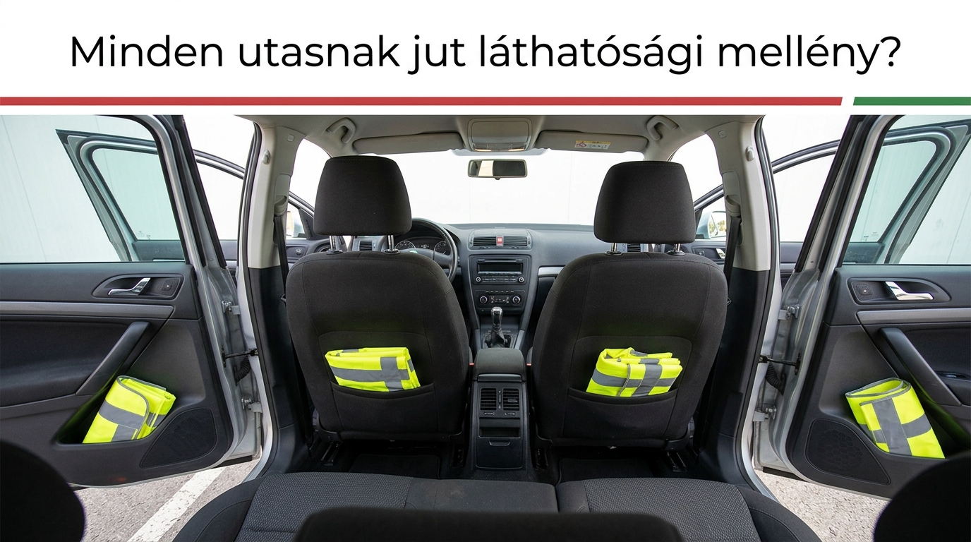 Hány láthatósági mellény kell az autóba 2026-ban?